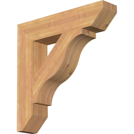 Ekena Millwork Funston Slat Smooth Bracket, Western Red Cedar, 5 1/2"W x 28"D x 28"H BKT06X28X28FST06SWR
